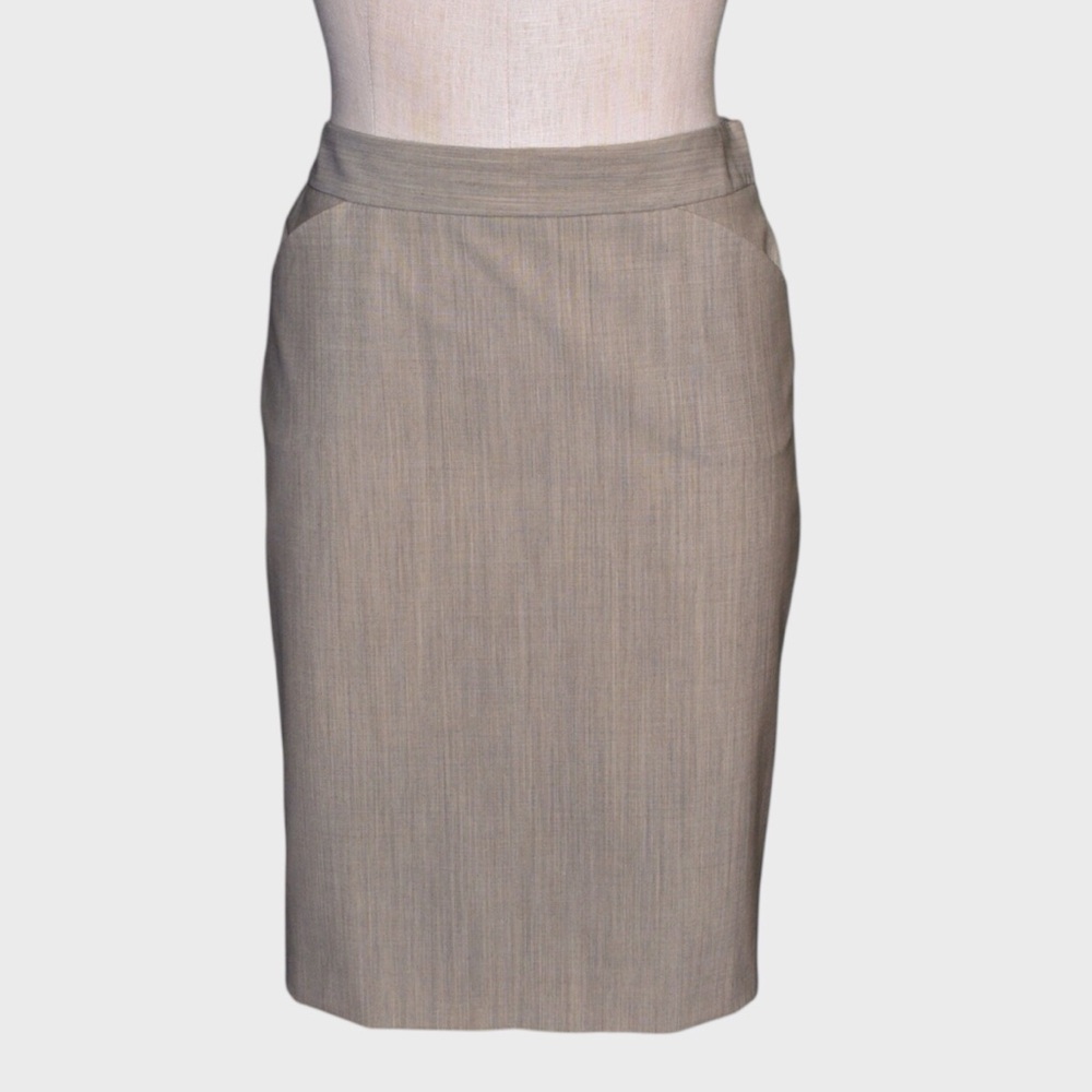 Theory Stretch Wool Pencil Skirt